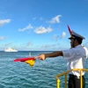 Trường hợp có tình huống phức tạp xảy ra trên biển, các cán bộ, chiến sỹ đảm bảo quán triệt và nắm vững đường lối, quan điểm xử trí của Đảng, Nhà nước. (Ảnh: Hạnh Nguyễn/Vietnam+)