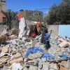 Cảnh đổ nát sau cuộc không kích của Israel tại Dải Gaza ngày 7/5/2024. (Ảnh: THX/TTXVN)