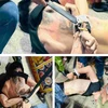 Người dân bắt trói nghi phạm cướp giật dây chuyền. (Ảnh: Báo Lao Động)