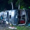 Hiện trường vụ tai nạn. (Nguồn: Xinhua)