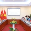 Sáng 25/9/2023, tại Hà Nội, Tổng Giám đốc TTXVN Vũ Việt Trang hội đàm với Chủ tịch Thông tấn xã Prensa Latina (Cuba) Luis Enrique González Acosta nhân chuyến thăm và làm việc tại Việt Nam. (Ảnh: Phương Hoa/TTXVN)