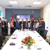 Lễ ký biên bản hợp tác giữa PTiT (Học viện Công nghệ Bưu chính Viễn thông) với ARM Limited. (Ảnh: Phong Hà/TTXVN)