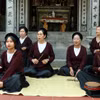 Buổi tập của Câu lạc bộ Hát Xẩm tại huyện Yên Mô, tỉnh Ninh Bình. (Ảnh: Hải Yến/TTXVN)