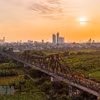 Cầu Long Biên là biểu tượng lịch sử của Thủ đô Hà Nội. (Ảnh: Phạm Tuấn Anh/TTXVN) 