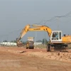 Một trong những dự án trọng điểm trên địa bàn các huyện Bến Lức và Đức Hòa, tỉnh Long An. (Ảnh: Thanh Bình/TTXVN) 