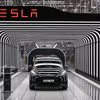 Mẫu xe điện Model Y Gigafactory của Tesla trưng bày tại Gruenheide, đông nam Berlin, Đức. (Nguồn: AFP/TTXVN)