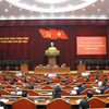 Quang cảnh Hội nghị toàn quốc tổng kết công tác kiểm tra, giám sát của Đảng năm 2023, triển khai nhiệm vụ năm 2024. (Ảnh: Phương Hoa/TTXVN)