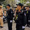 Công an Thành phố Hồ Chí Minh ra quân tấn công tội phạm. (Ảnh: Thành Chung/TTXVN)