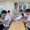 Thí sinh dự thi vào lớp 10. (Ảnh: TTXVN)