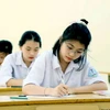 Thí sinh tại điểm thi Trường THPT Tô Hiệu, thành phố Sơn La. (Ảnh: Quang Quyết/TTXVN)