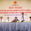 Lãnh đạo Bộ Nội vụ chủ trì Hội nghị. (Ảnh: Tiến Lực/TTXVN)