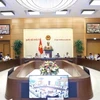 Quang cảnh phiên họp Ủy ban Thường vụ Quốc hội cho ý kiến về dự thảo Luật Công đoàn (sửa đổi). (Ảnh: Doãn Tấn/TTXVN)