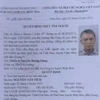 Quyết định truy tìm đối tượng Nguyễn Văn Tích. (Nguồn: Cơ quan Công an)