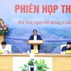 Thủ tướng Phạm Minh Chính, Trưởng Ban Chỉ đạo Nhà nước các công trình, dự án quan trọng quốc gia, trọng điểm ngành giao thông vận tải chủ trì phiên họp. (Ảnh: Dương Giang/TTXVN)