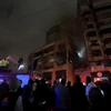 Hiện trường vụ tấn công của Israel nhằm vào tòa nhà của phong trào Hamas tại ngoại ô Beirut, Liban ngày 2/1/2024. (Nguồn: THX/TTXVN)