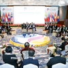 Hội nghị hẹp Bộ trưởng Ngoại giao ASEAN 2024 tại Lào. (Ảnh: Phạm Kiên/TTXVN)