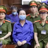 Bị cáo Trương Mỹ Lan tại phiên xét xử sơ thẩm vụ án Vạn Thịnh Phát giai đoạn 2 ngày 30/9/2024. (Ảnh: Thanh Vũ/TTXVN)