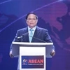 Thủ tướng Phạm Minh Chính phát biểu tại Hội nghị thượng đỉnh Kinh doanh và Đầu tư ASEAN 2024. (Ảnh: Dương Giang/TTXVN)