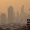 Khói mù bao trùm tại thủ đô Bangkok, Thái Lan ngày 27/1/2023. (Ảnh: AFP/TTXVN)