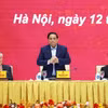 Thủ tướng Phạm Minh Chính phát biểu chào mừng Ngày Chuyển đổi số quốc gia (10/10) năm 2024. (Ảnh: Dương Giang/TTXVN)