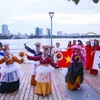 Hoạt động giao lưu văn hóa giữa Đà Nẵng và Hàn Quốc để quảng bá, xúc tiến du lịch. (Ảnh: Trần Lê Lâm/TTXVN)