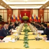 Tổng Bí thư Nguyễn Phú Trọng và Tổng thống Liên bang Nga Vladimir Putin hội đàm. (Ảnh: Trí Dũng/TTXVN)