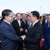 Lễ tiễn Chủ tịch Quốc hội Vương Đình Huệ tại Sân bay quốc tế Trường Thủy Côn Minh. (Ảnh: Nhan Sáng/TTXVN)