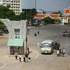 Mộc Bài hiện là cửa khẩu quốc tế đường bộ lớn nhất phía Nam trên tuyến biên giới đất liền Việt Nam- Campuchia. (Ảnh: Giang Phương/TTXVN)