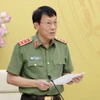 Thượng tướng Lương Tam Quang, Ủy viên Trung ương Đảng, Bí thư Đảng ủy Công an Trung ương, Bộ trưởng Bộ Công an. (Ảnh: Nhan Sáng/TTXVN)