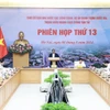 Thủ tướng Phạm Minh Chính chủ trì Phiên họp thứ 13 Ban Chỉ đạo nhà nước các công trình, dự án quan trọng quốc gia, trọng điểm ngành giao thông vận tải. (Ảnh: Dương Giang/TTXVN)