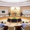 Quang cảnh Phiên họp Chính phủ thường kỳ tháng 4 năm 2024. (Ảnh: Dương Giang/)-TTXVN