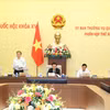 Phó Chủ tịch Thường trực Quốc hội Trần Thanh Mẫn điều hành nội dung cho ý kiến về dự án Luật sửa đổi, bổ sung một số điều của Luật Dược. (Ảnh: Văn Điệp/TTXVN)