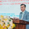 Tiến sỹ Nguyễn Quang Ngọc, Phó Hiệu trưởng Trường Chính trị Trần Phú Hà Tĩnh cho rằng Quy định 144 rất cần thiết trong việc tu dưỡng và rèn luyện đối với mỗi cán bộ, Đảng viên hiện nay. (Ảnh: TTXVN phát)