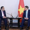 Thủ tướng Phạm Minh Chính tiếp ông Gautam Adani, Chủ tịch Tập đoàn Adani (Ấn Độ). (Ảnh: Dương Giang/TTXVN)