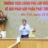 Thủ tướng Phạm Minh Chính chủ trì Hội nghị. (Ảnh: Dương Giang/TTXVN)