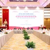 Lễ ra mắt cuốn sách của Tổng Bí thư Nguyễn Phú Trọng “Xây dựng và phát triển nền văn hoá Việt Nam tiên tiến, đậm đà bản sắc dân tộc”. (Ảnh: Phương Hoa/ TTXVN)
