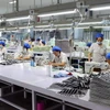 Sản xuất tại Khu công nghiệp Texhong Hải Hà. (Ảnh: TTXVN phát)