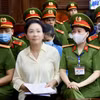 Bị cáo Trương Mỹ Lan tại phiên tòa ngày 21/3. (Ảnh: Thanh Vũ/TTXVN) 