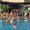 Bể bơi tại thôn Hùng Xuân 2, xã Xuân Giao nơi xảy ra vụ việc.