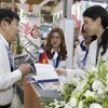 Các doanh nghiệp Việt Nam-Nga giao lưu tại Vietnam Expo 2023 ở Thành phố Hồ Chí Minh. (Ảnh: Trần Việt/TTXVN)