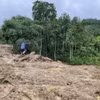 Hiện trường khu vực xảy ra lũ ống, lũ quét tại thôn làng Nủ, tỉnh Lào Cai. (Ảnh: TTXVN phát)