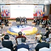 Hội nghị hẹp Bộ trưởng Ngoại giao ASEAN 2024 tại Lào. (Ảnh: Phạm Kiên/TTXVN)