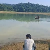 Khu vực hồ Sông Mực, thôn Thanh Bình, xã Tân Bình, huyện Như Xuân) thuộc Vườn quốc gia Bến En- nơi xảy ra vụ việc đuối nước thương tâm. (Ảnh TTXVN phát)
