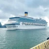 Ngày 30/9/2024, Cảng tàu du lịch quốc tế Hạ Long (Quảng Ninh) đón tàu biển mang tên Costa Serena (quốc tịch Italy) chở gần 3.000 khách du lịch quốc tế và hơn 1.000 thủy thủ đoàn. (Ảnh: TTXVN phát)