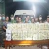 Tang vật vụ án thu giữ 100kg ma túy tổng hợp. (Ảnh: TTXVN phát)