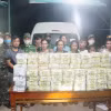 Tang vật vụ án thu giữ 100kg ma túy tổng hợp. (Ảnh: TTXVN phát)