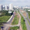 Đường song hành cao tốc Thành phố Hồ Chí Minh-Long Thành-Dầu Giây (bên trái) được đưa vào khai thác. (Ảnh: TTXVN phát)