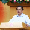 Thủ tướng Phạm Minh Chính chủ trì phiên họp Chính phủ chuyên đề về xây dựng pháp luật tháng 9 năm 2024. (Ảnh: Dương Giang/TTXVN)