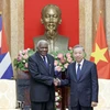 Chủ tịch nước Tô Lâm tiếp Chủ tịch Quốc hội Cuba Esteban Lazo Hernandez. (Ảnh: Nhan Sáng/TTXVN)
