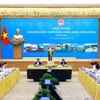 Thủ tướng Phạm Minh Chính phát biểu chỉ đạo hội nghị. (Ảnh: Dương Giang/TTXVN)